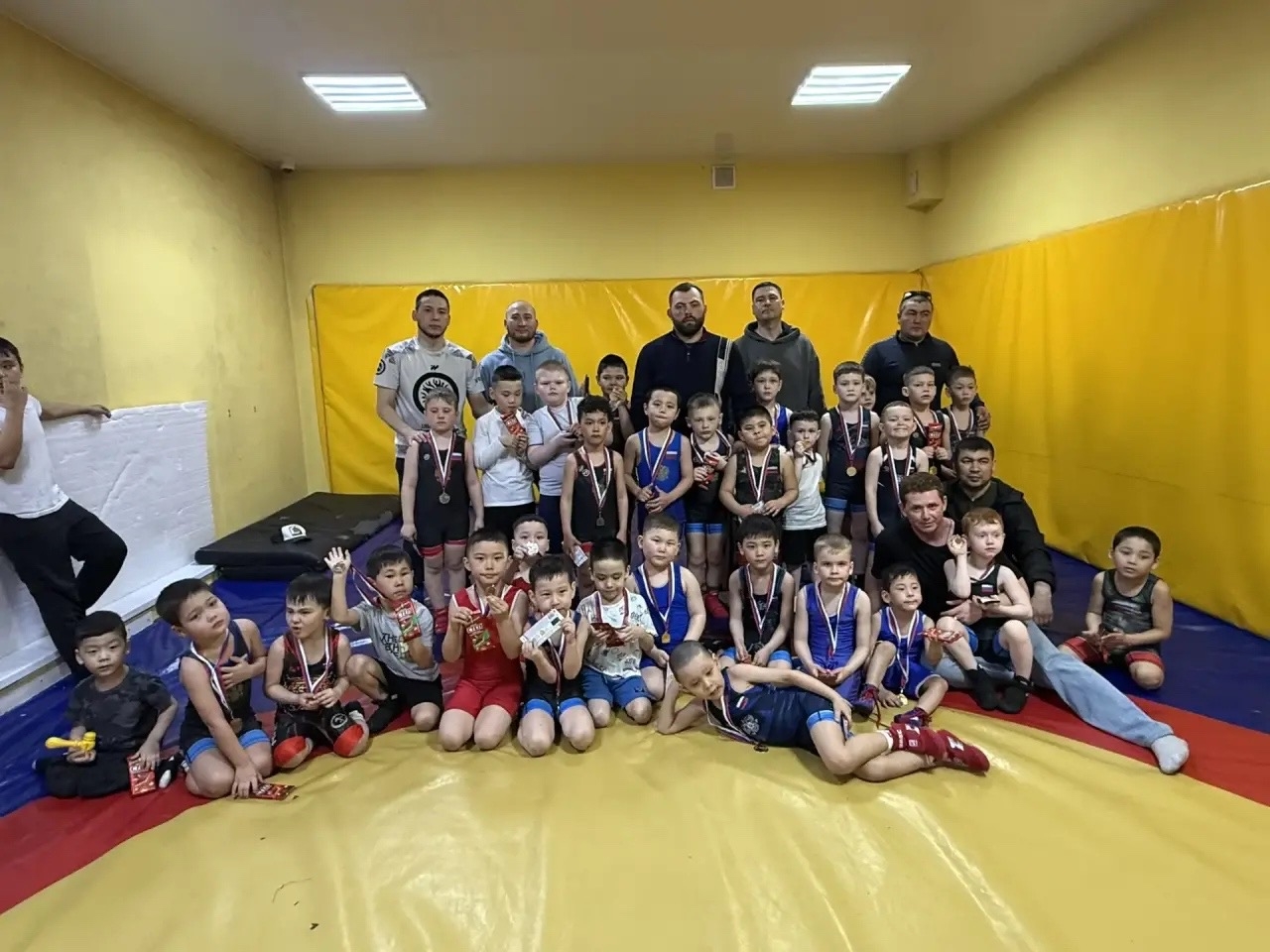 Тренировка по борьбе